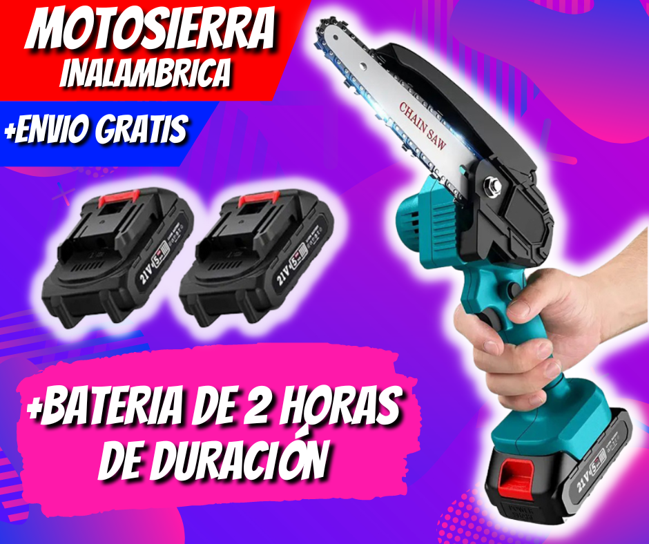 MOTOSIERRA PORTATIL DE XTD + ENVIO GRATIS